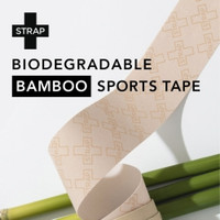 Athletic Tape Strap Natural 1.97 Inch X 5-1/2 Yard Bamboo Fiber NonSterile (M-1219456)