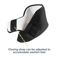 Diabetic Bootie Slippers Silverts® X-Large / X-Wide Black Ankle High (M-1219499)