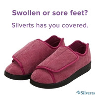 Slippers Silverts® Size 12 / 2X-Wide Dusty Rose Easy Closure (M-1219527)