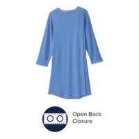 Patient Exam Gown Silverts® Small Blue Reusable (M-1219558)
