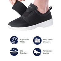 Walking Shoe Silverts® Size 11 Male Adult Black (M-1219568)