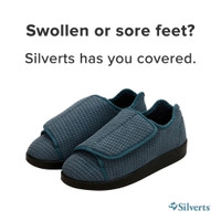 Slippers Silverts® Size 8 / 2X-Wide Steel (M-1219606)