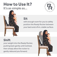Lumbar Support Seat Rocker Ready Rocker® 11 X 16 X 17 Inch Foam / Aluminum (M-1220293)