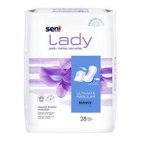 Bladder Control Pad Seni® Lady Ultimate 14.4 Inch Length Heavy Absorbency Superabsorbant Core One Size Fits Most (M-1222538)
