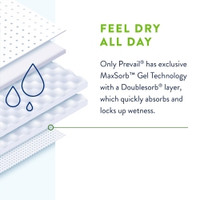 Unisex Adult Incontinence Brief Prevail® Per-Fit 360°™ Size 3 Disposable Heavy Absorbency (M-1227004)