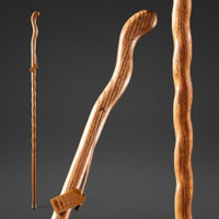 Walking Stick Brazos™ Twisted Fitness Walker Wood 58 Inch Height Red (M-1229042)