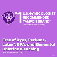 Tampon Tampax® Radiant Regular Absorbency Plastic Applicator Individually Wrapped (M-1229259)