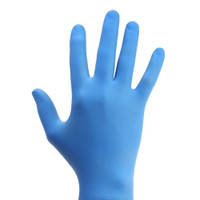 Exam Glove AMSure® Medium NonSterile Nitrile Standard Cuff Length Textured Fingertips Blue Chemo Tested (M-1230010)