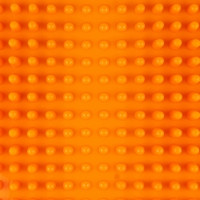 Kanjo Accupressure Foot Mat Orange PVC Plastic 10-1/2 X 13-1/2 Inch (M-1236441)