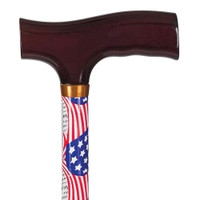 T-Handle Cane DMI Aluminum 31 to 40 Inch Height American Flag Print (M-1237852)