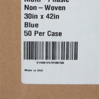 Patient Exam Gown McKesson One Size Fits Most Blue Disposable (M-146460)