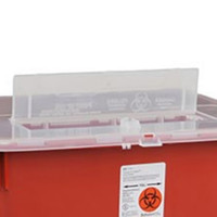 Sharps Container Sharps-A-Gator™ Red Base 15-1/2 H X 21-1/2 W X 12 D Inch Horizontal Entry 10 Gallon (M-222861)