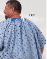 Patient Exam Gown Magna One Size Fits Most Diamonds-in-the-Rough Print Reusable (M-253879)