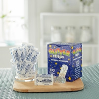 Adhesive Strip Glitter™ Stat Strip® 3/4 X 3 Inch Plastic Rectangle Kid Design (Glitter Strips) Sterile (M-256700)