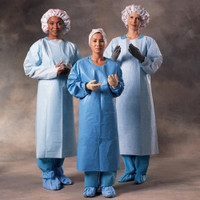 Protective Procedure Gown One Size Fits Most Blue NonSterile Not Rated Disposable (M-276212)