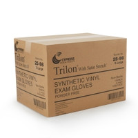 Exam Glove Trilon® X-Large NonSterile Vinyl Standard Cuff Length Smooth Clear Not Rated WITH PROP. 65 WARNING (M-287772)
