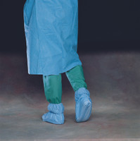 Shoe Cover Ankle Guard® One Size Fits Most Ankle High Nonskid Sole Blue NonSterile (M-293021)