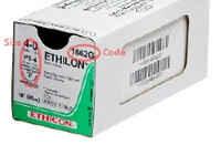 Nonabsorbable Suture with Needle Ethilon™ Nylon PS-4 1/2 Circle Reverse Cutting Needle Size 4 - 0 Monofilament (M-2989)