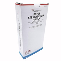 Sterilization Pouch Cardinal Health™ Ethylene Oxide (EO) Gas / Steam 5-1/4 X 10 Inch Transparent / White Self Seal Paper / Film (M-341917)