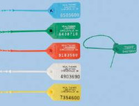 Pull-Tight Seal Health Care Logistics Numbered Red Polypropylene 9 Inch (M-350665)