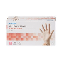 Exam Glove McKesson Small NonSterile Vinyl Standard Cuff Length Smooth Clear Not Rated (M-354438)