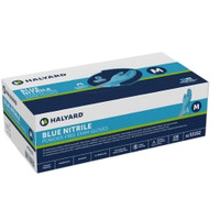Exam Glove Blue Nitrile® Medium NonSterile Nitrile Standard Cuff Length Textured Fingertips Blue Not Rated (M-379399)