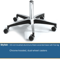 Exam Stool McKesson Backless Pneumatic Height Adjustment 5 Casters Black (M-407036) Exam Stool McKesson Backless Pneumatic Height Adjustment 5 Casters Black (M-407036)