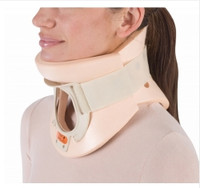 Rigid Cervical Collar ProCare® California Preformed Adult Large Two-Piece / Trachea Opening 4-1/4 Inch Height 16 to 19 Inch Neck Circumference (M-410227)