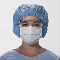 Surgical Mask THE LITE ONE Pleated Tie Closure One Size Fits Most Blue NonSterile Not Rated Adult (M-418296)