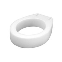 Raised Toilet Seat Carex® 3-1/2 Inch Height White 300 lbs. Weight Capacity (M-421042)