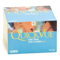 Reproductive Health Test Kit QuickVue® One-Step hCG Combo hCG Pregnancy Test 50 Tests CLIA Waived Sample Dependent (M-450252)