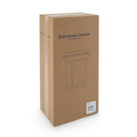 Sharps Container BD™ Red Base 18-1/2 X 17-3/4 X 11-3/4 Inch Vertical Entry 9 Gallon (M-451009)