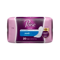 Bladder Control Pad Poise® 10.9 Inch Length Moderate Absorbency Sodium Polyacrylate Core Regular (M-481042)