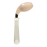 Offset Spoon Easy-Hold Angled / Left Handed White Stainless Steel / Polypropylene (M-481709)