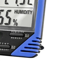 Thermometer / Clock / Humidity Monitor Fisherbrand™ Traceable® Fahrenheit / Celsius 32° to 122°F (0° to 50°C) Internal Sensor Flip-out Stand / Wall Mount Battery Operated (M-482112)