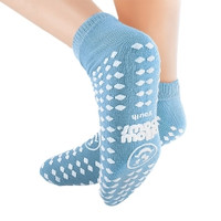 Slipper Socks Pillow Paws® Youth Light Blue Ankle High (M-483415)