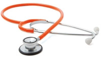 General Exam Stethoscope Proscope™ 670 Orange 1-Tube 21 Inch Tube Double Sided Chestpiece (M-487890)