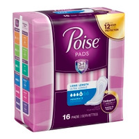 Bladder Control Pad Poise® 12.4 Inch Length Moderate Absorbency Sodium Polyacrylate Core Regular (M-518188)