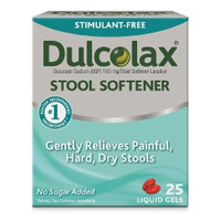 Stool Softener Dulcolax® Gelcap 25 per Box 100 mg Strength Docusate Sodium (M-532573)