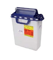 Pharmaceutical Waste Container Recykleen™ White Base 16.6 H X 10.7 W X 6 D Inch Horizontal Entry 3 Gallon (M-533757)