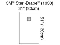 EENT Drape 3M™ Steri-Drape™ Aperture Drape 31 W X 51 L Inch Sterile (M-5718)