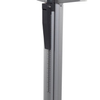 Column Scale with Height Rod Health O Meter® Digital Display 660 lbs/ 300 kg Black / Gray AC Adapter / Battery Operated (M-571835)