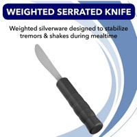 Knife Weighted White Plastic (M-572183)