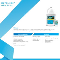 OPA High-Level Disinfectant MetriCide™ OPA Plus RTU Liquid 1 gal. Jug Max 30 Day Reuse for Manual Soaking (M-636937)