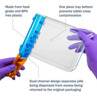 Pill Counting Tray Right Handed, With Spatula (M-645756)