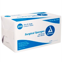 Gauze Sponge Dynarex® 3 X 3 Inch 200 per Pack NonSterile 8-Ply Square (M-670165)
