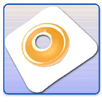 Ostomy Barrier Securi-T® Precut, Extended Wear Adhesive Tape Collar 44 mm Flange Green Code System 1 Inch Opening 5 X 5 Inch (M-701049)