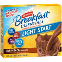Oral Supplement Carnation Breakfast Essentials® Light Start™ Rich Milk Chocolate Flavor Powder 0.705 oz. Individual Packet (M-718293)