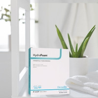 Foam Dressing HydraFoam™ 4 X 4-1/4 Inch Without Border Waterproof Backing Nonadhesive Rectangle Sterile (M-719722)