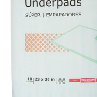 Disposable Underpad McKesson Super 23 X 36 Inch Fluff / Polymer Moderate Absorbency (M-724035)